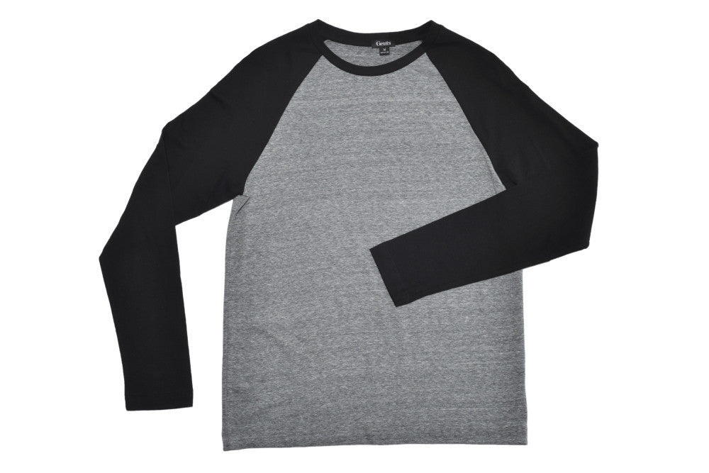 Gents Black & Grey Raglan