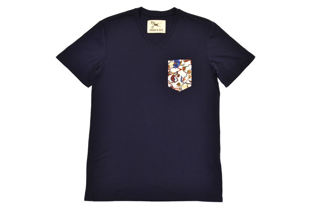 Balenciaga Bird Print Pocket Tee by Shred & Sew