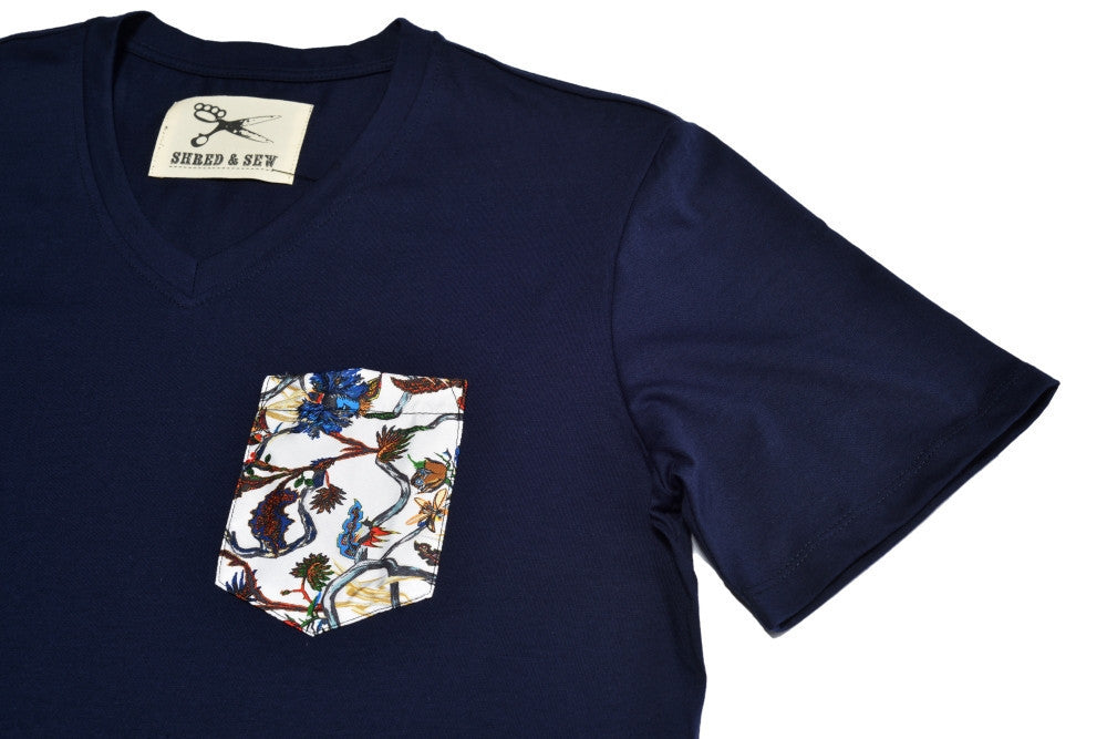Balenciaga Bird Print Pocket Tee by Shred & Sew