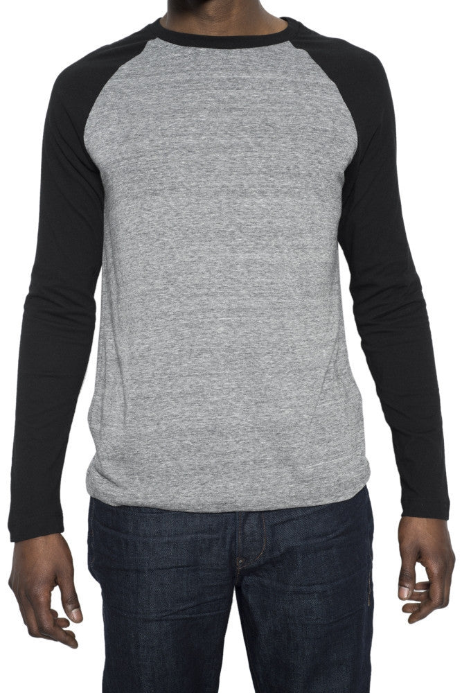 Gents Black & Grey Raglan