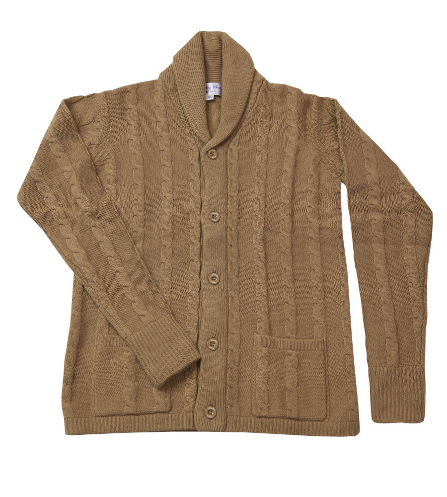 Sterling Scott Beige Cashmere Cardigan