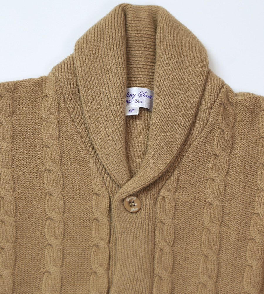 Sterling Scott Beige Cashmere Cardigan