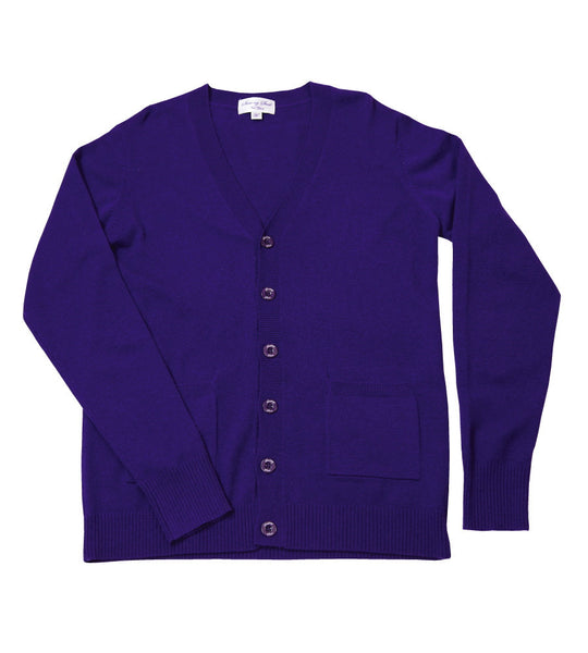 Sterling Scott Purple Cashmere Cardigan